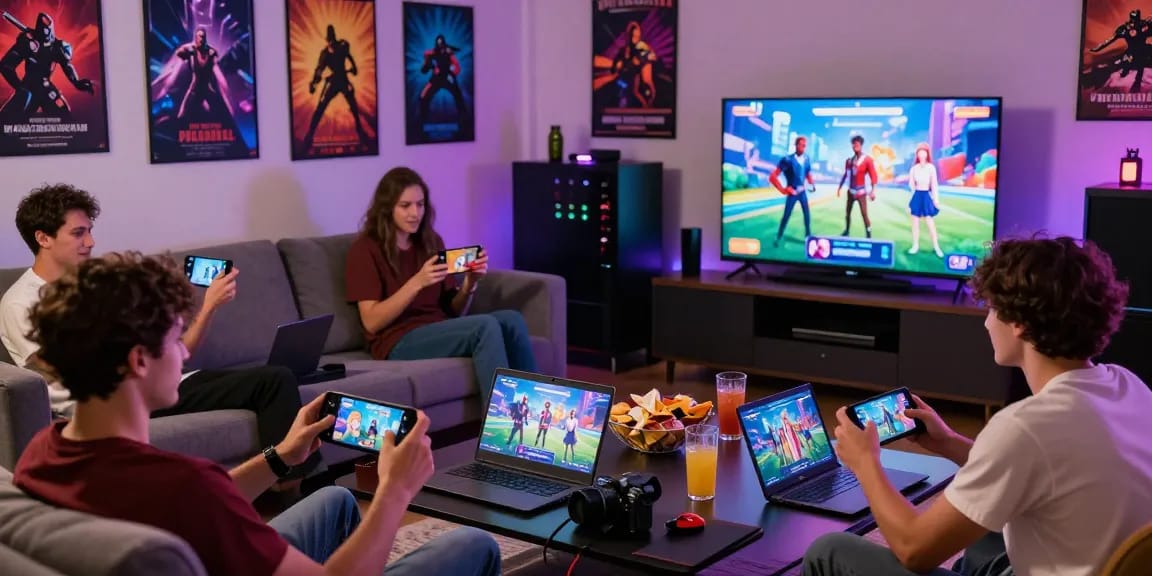 Immersive sex simulator gaming experience with players and devices