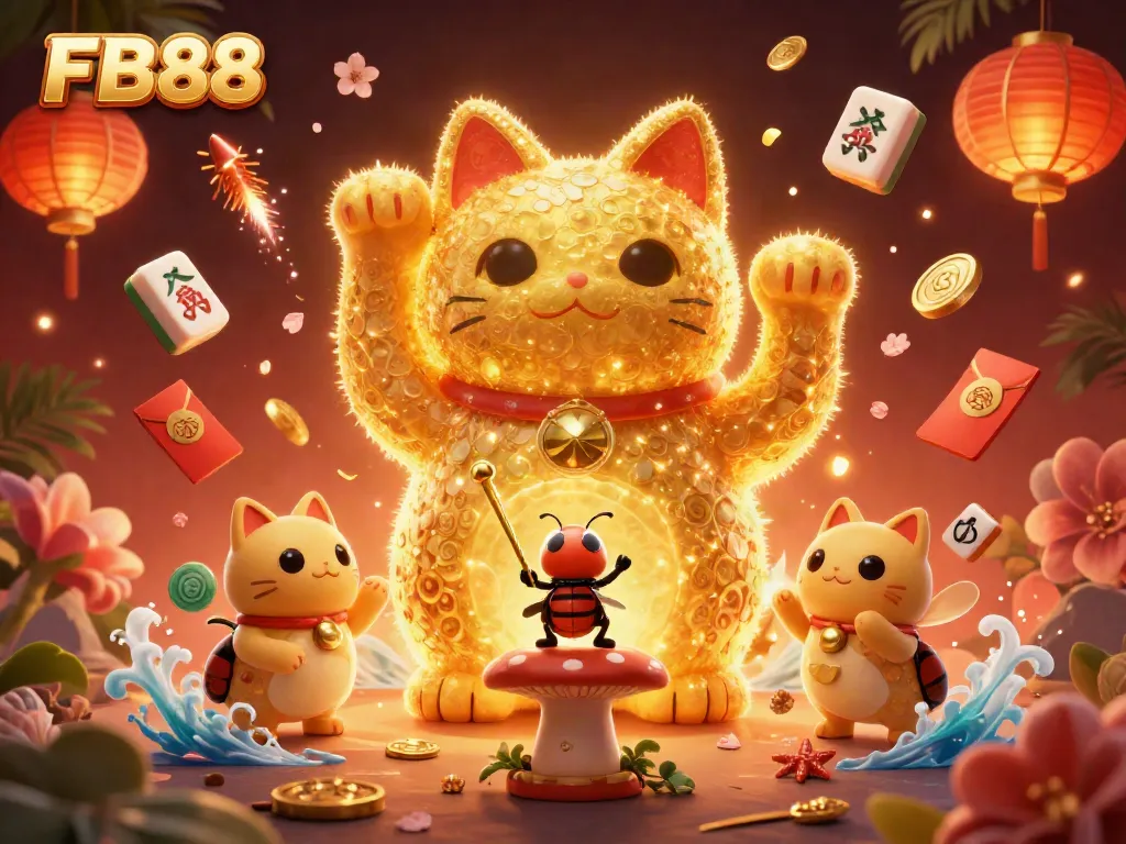 FB88 illuminates winning opportunities with vibrant casino elements, showcasing excitement and fun.