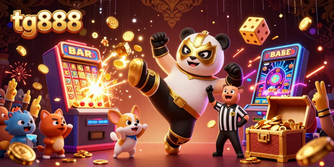 Experience the excitement at tg888 casino with dynamic 3D characters and vibrant gaming symbols.