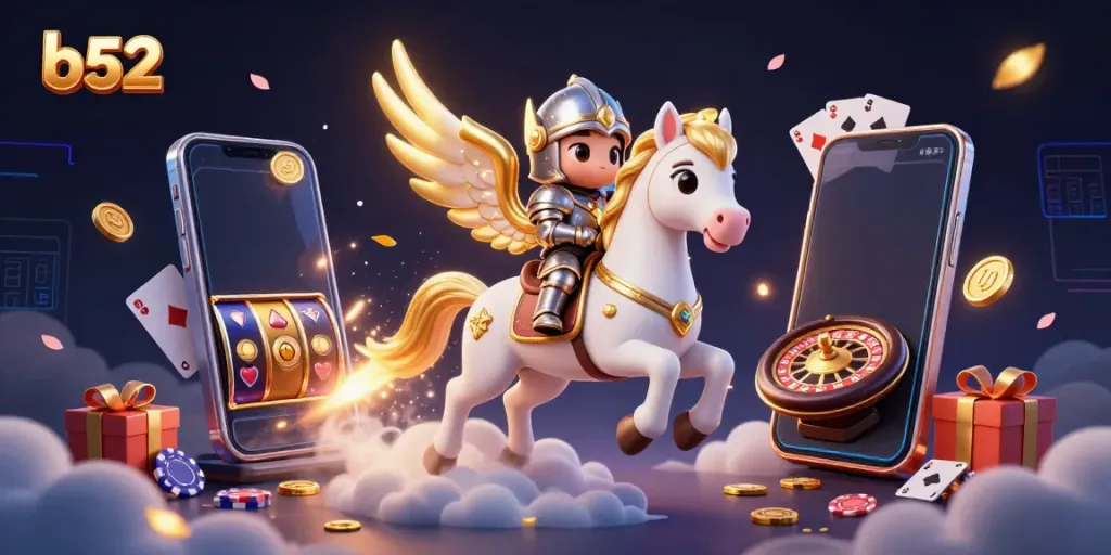 Engage with b52 online slots featuring animated characters and flashy game elements.
