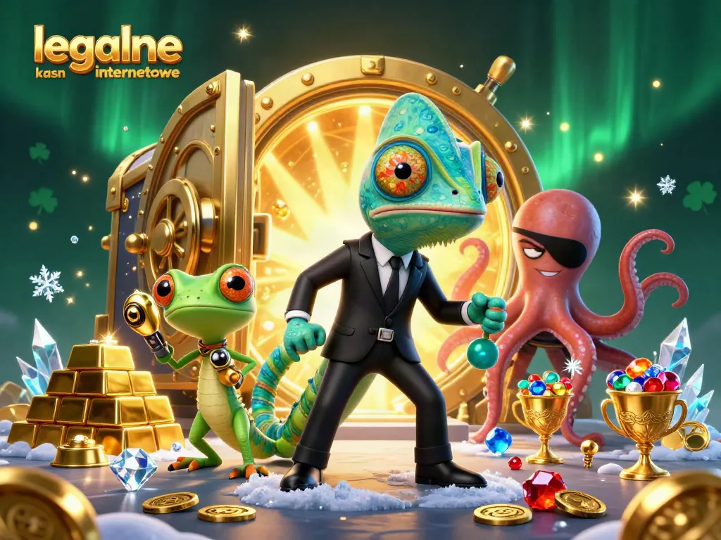 Win big with legalne kasyna internetowe in vibrant, dynamic 3D casino scene.