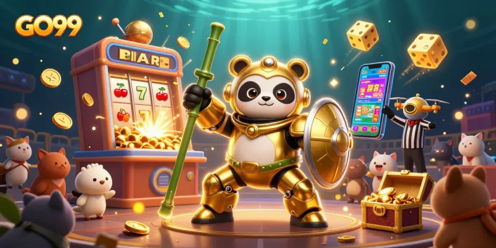 Experience thrilling gameplay on GO99 with immersive 3D illustrations and dynamic casino elements.