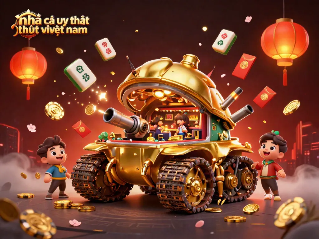 Engage with nhà cái uy tín nhất việt nam through a lively 3D casino experience illustrated in ultra-detailed art.