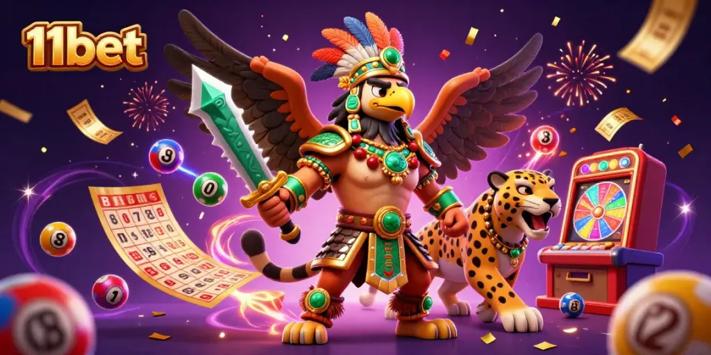 Play exciting casino games on 11bet with vibrant elements and lively characters enhancing your gaming experience.