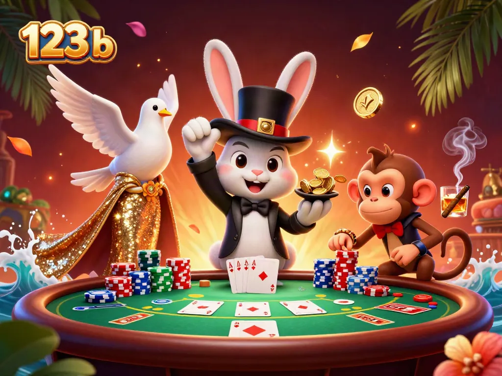 Engage with 123 b, experience dynamic gambling scenes with magical characters and rich gameplay!