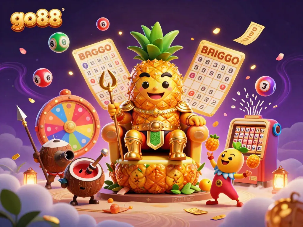 Play exciting games at go88, featuring golden pineapple king and casino excitement.