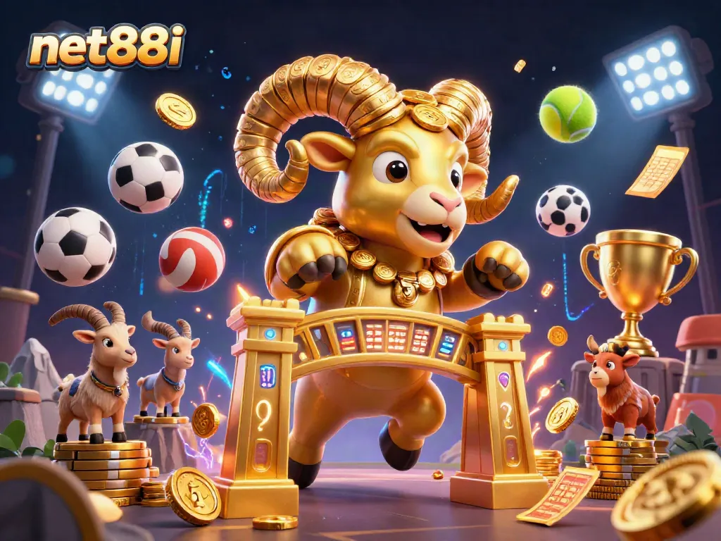 Engage with net88i's thrilling gaming experience featuring dynamic sports elements and vibrant casino visuals.