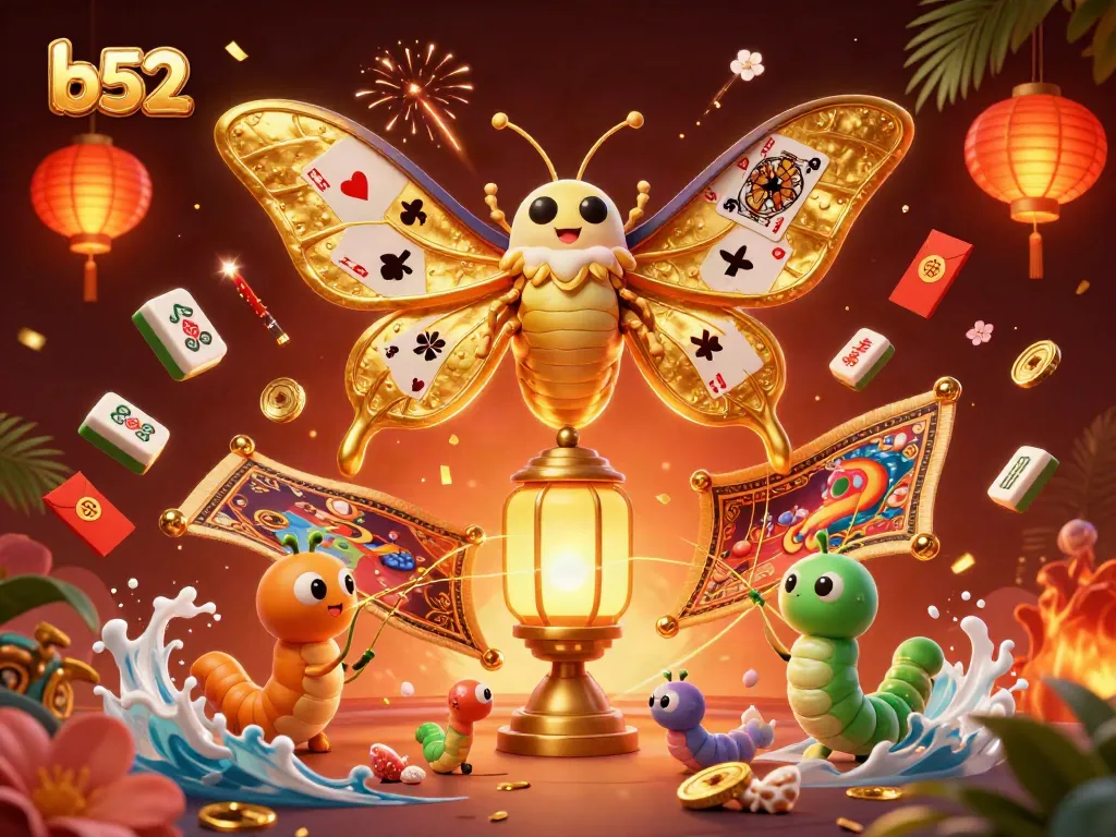 B52 transforms your gameplay with engaging casino adventures, featuring vibrant illustrations of luck and wins.