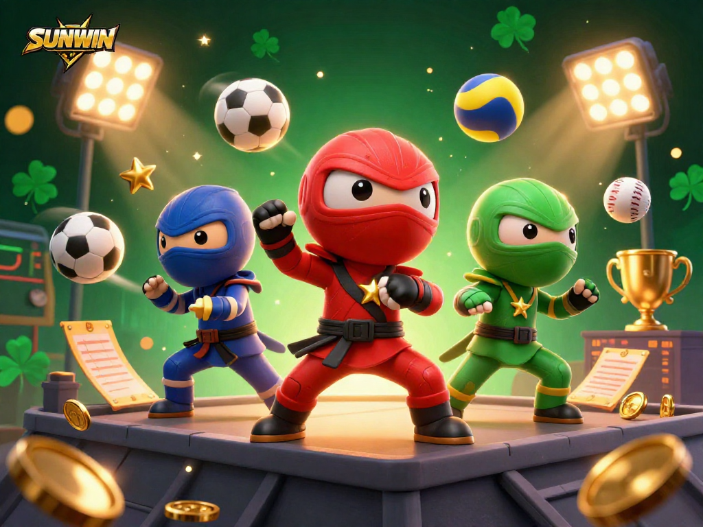 SUNWIN offers thrilling casino action with vibrant sports elements and dynamic characters for an immersive experience.
