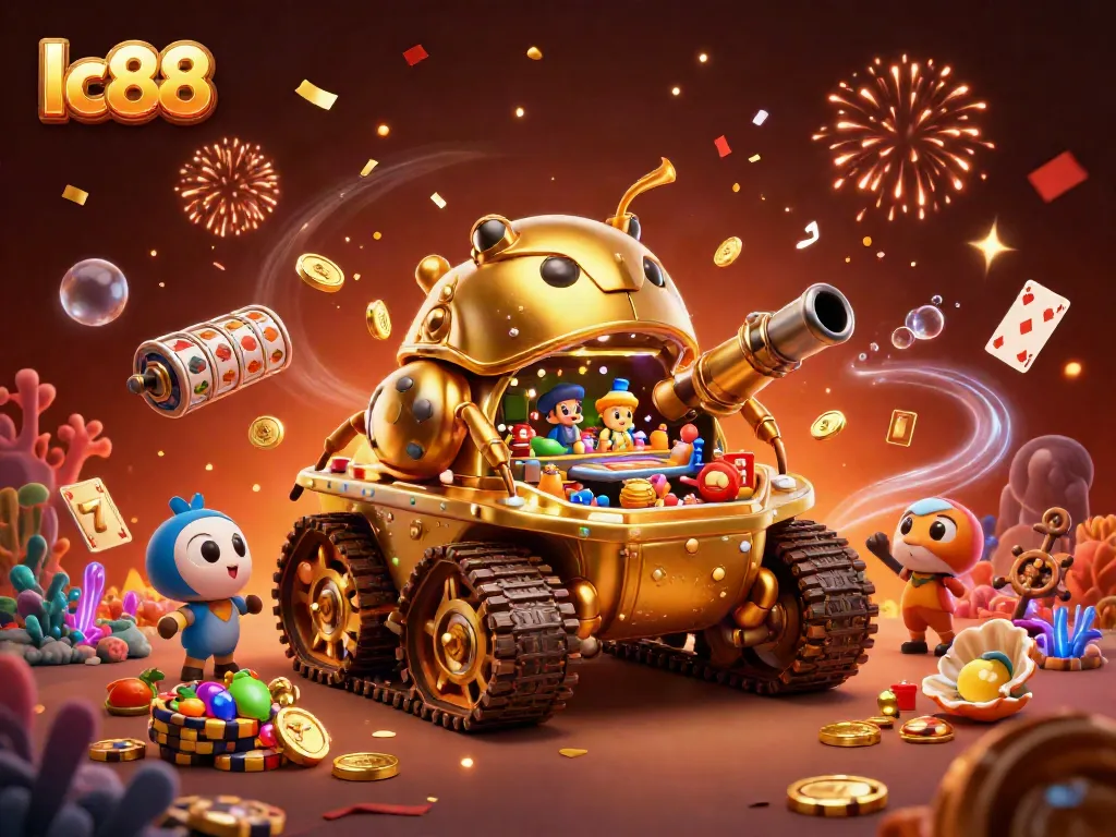 Engage with the thrilling lc88 casino experience inside a golden beetle tank packed with action.