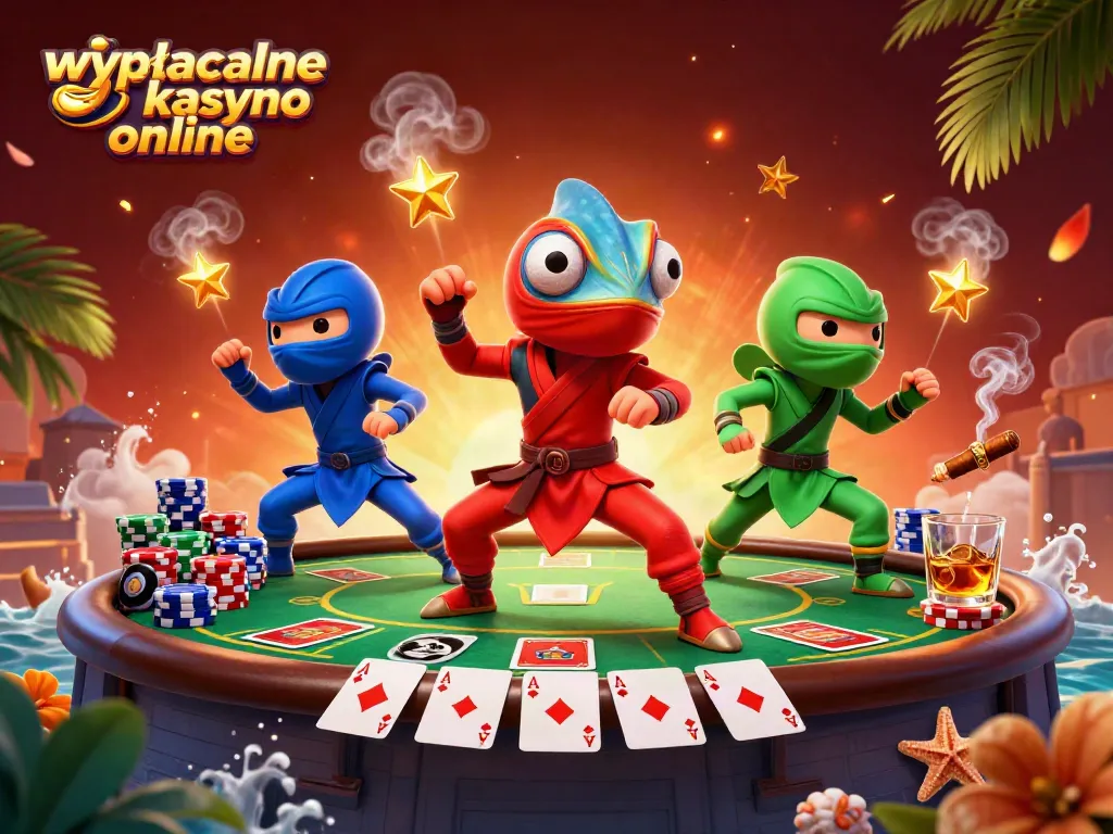 Experience the thrill of wypłacalne kasyno online with our dynamic chameleon poker scene filled with action.