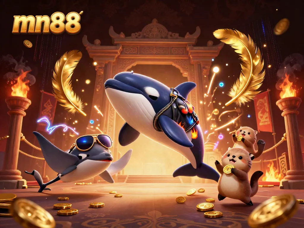 Engage with mn88 in an exciting underwater gambling adventure featuring vibrant sea creatures and golden coins.