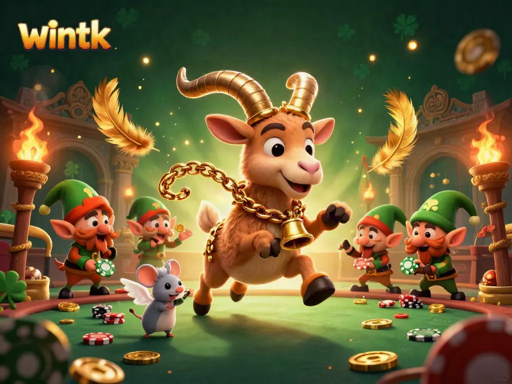 Experience thrilling gameplay at wintk with a holiday-horror casino scene filled with magical creatures and excitement.