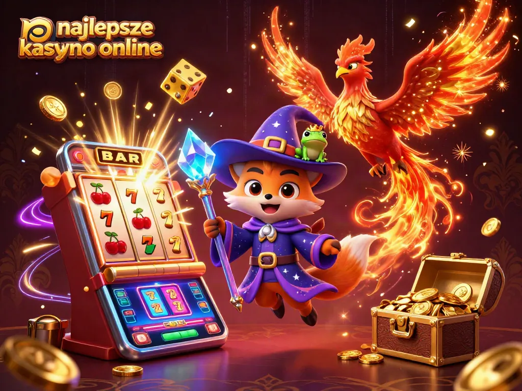 Win big at the najlepsze kasyno online surrounded by enchanting characters and vibrant casino elements.