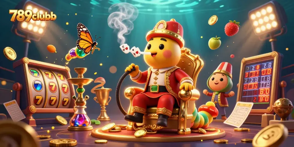 Experience the thrill at 789clubb with vibrant 3D casino gaming scenes illustrating slot reels and dynamic characters.