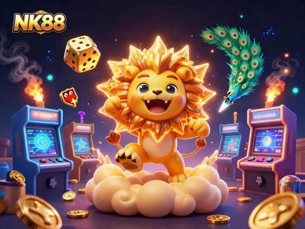 Experience thrilling gameplay at NK88 with vibrant characters and dynamic casino elements.