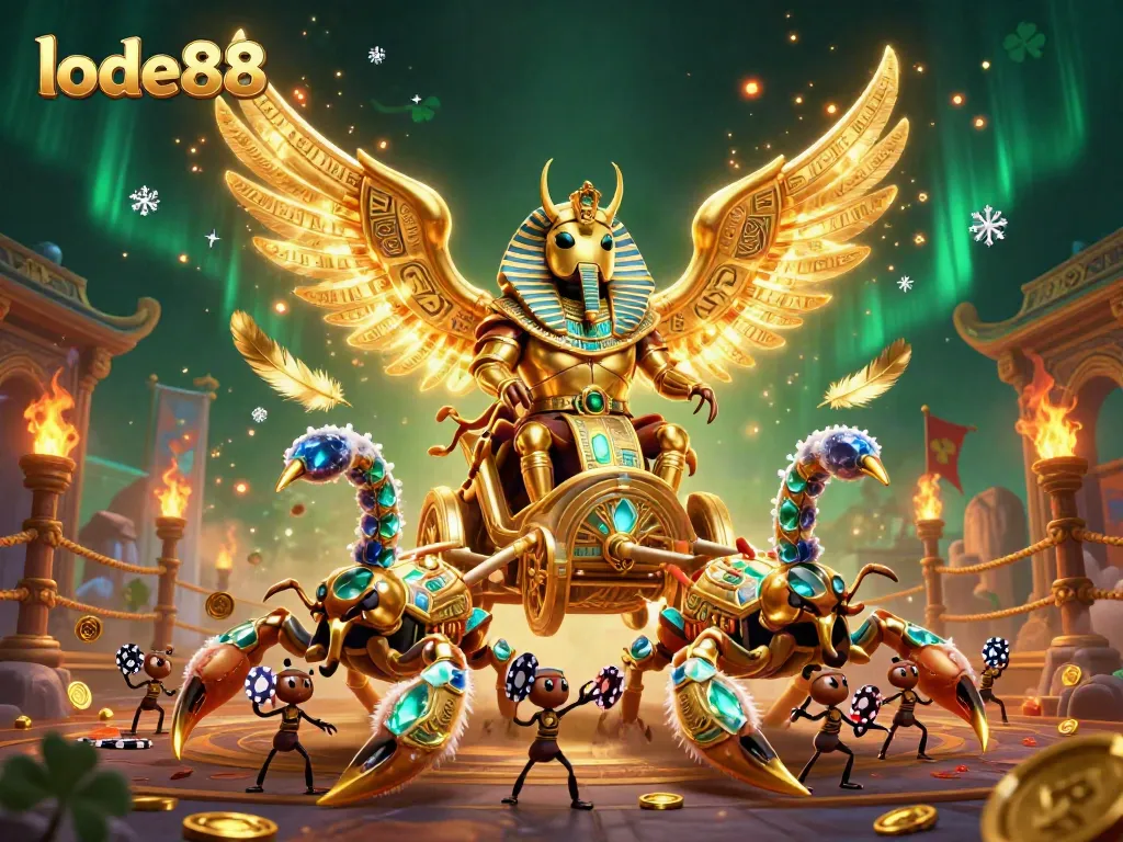Lode88 captivates players with vibrant casino elements and dynamic characters in action.